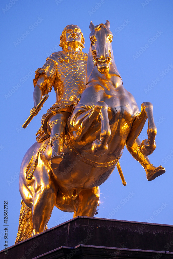 Fototapeta premium Goldener Reiter, Dresden