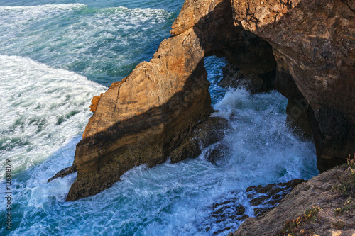 Ocean coastal cliff.