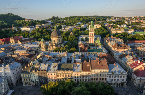Lviv old city panorama. Ukraine, Europe. © Tryfonov