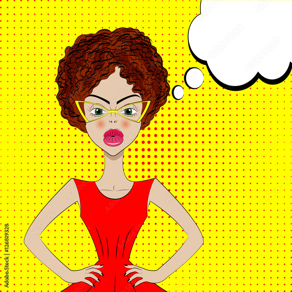 Modern strict teacher. Creative teacher with cool hairstyle. Vector illustration. Modern strict teacher. Creative teacher with cool hairstyle. Vector illustration.