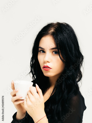 sexy woman with cup