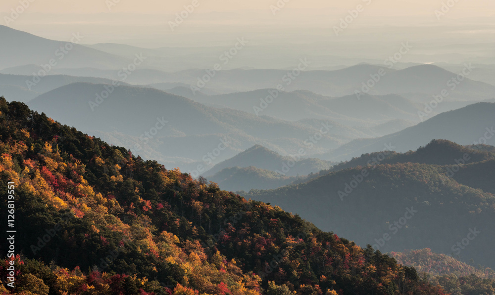 the Blue Ridge Mountains in western North Carolina