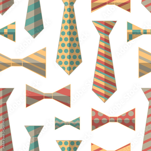 Pattern of Vector Ties and Bow Ties
