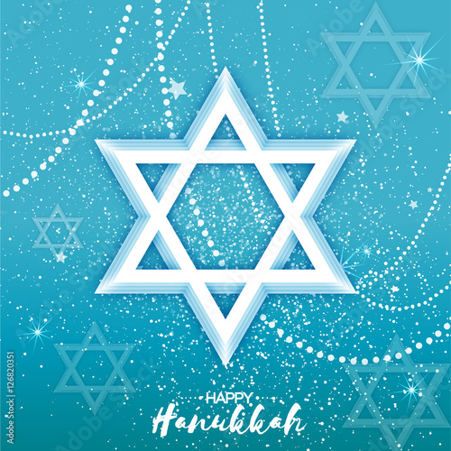 Origami Star of David. Happy Hanukkah.