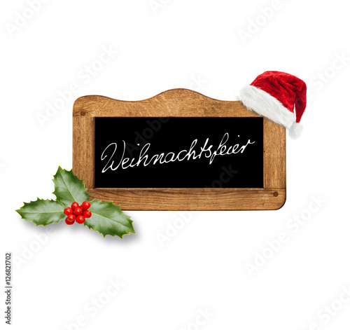 Schild Weihnachtsfeier