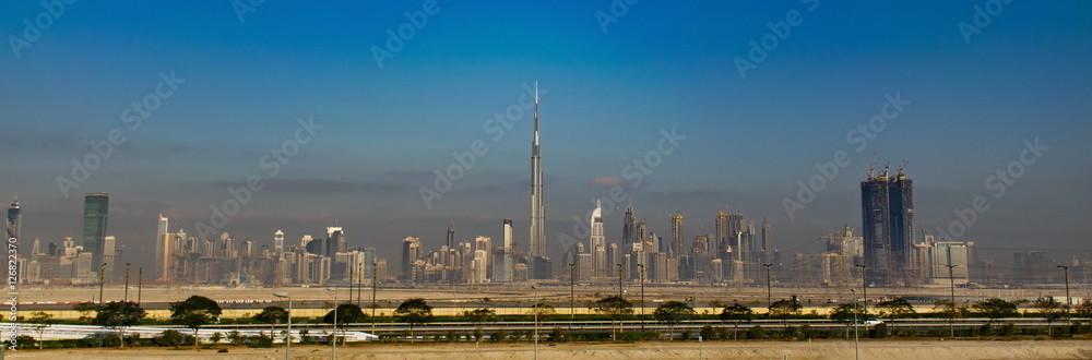 Skyline of Dubal in The United Arab Emirates