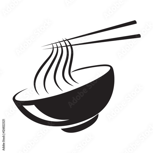 icon black noodle, vector