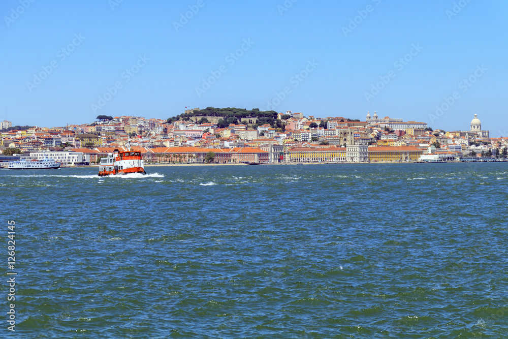 Vista panorâmica de Lisboa em Portugal