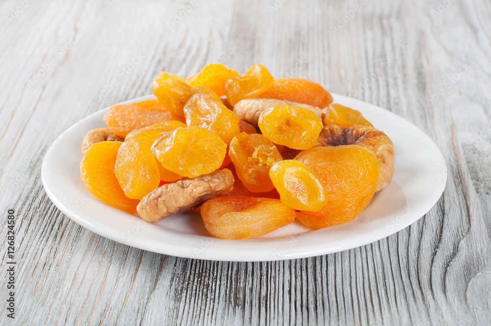 Fruits in white plate. Fruits in white plate.