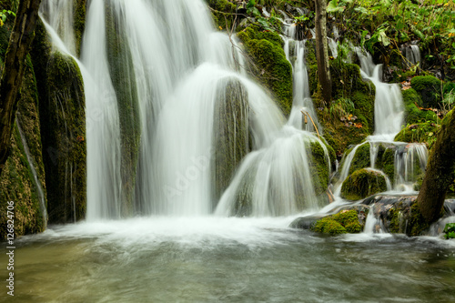 waterfall in deep forest in Plitvice national park © Kavita