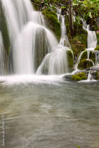 waterfall in deep forest in Plitvice national park © Kavita