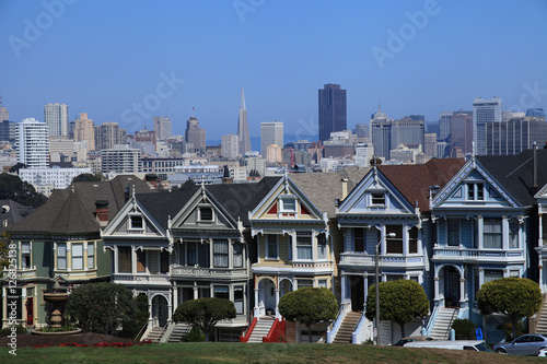 "Painted Ladies" near Alamo Square, San Francisco, California