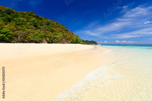 Seascape of Koh Rok island, Krabi, Thailand.