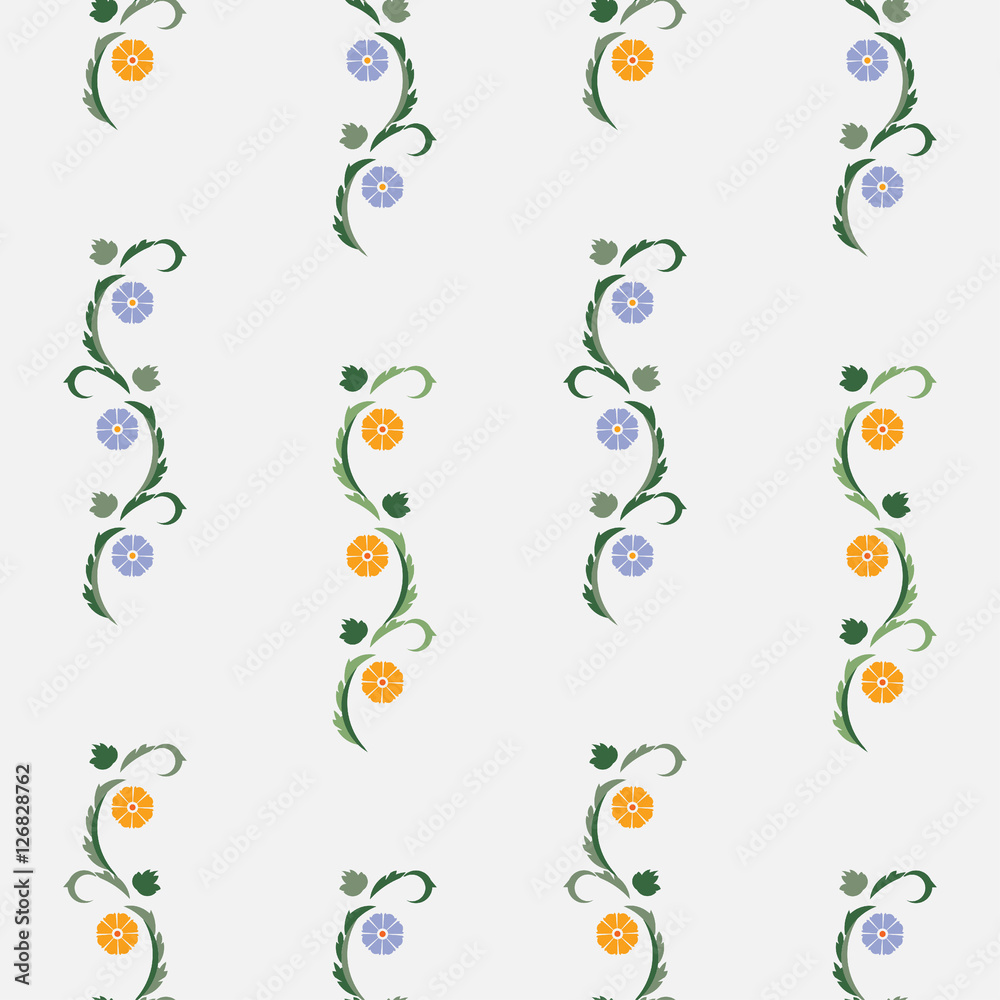 Seamless texture of flowers, flowers on a white background, background for printing on fabric, wallpaper, fully editable vector images Seamless texture of flowers, flowers on a white background, background for printing on fabric, wallpaper, fully editable vector images