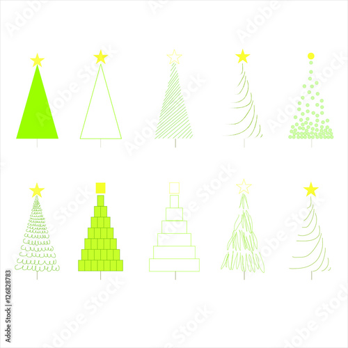 christmas tree doodle