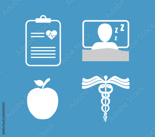 Hospital medical healthcare icon vector illustration graphic design