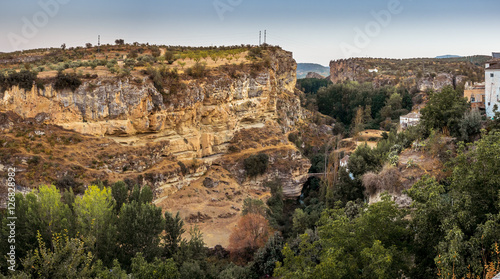 View of the gorge at Alhama de Granada, Spain © fotogenix