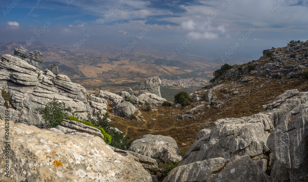 Naklejka premium Viewpoint at El Torcal de Antequera