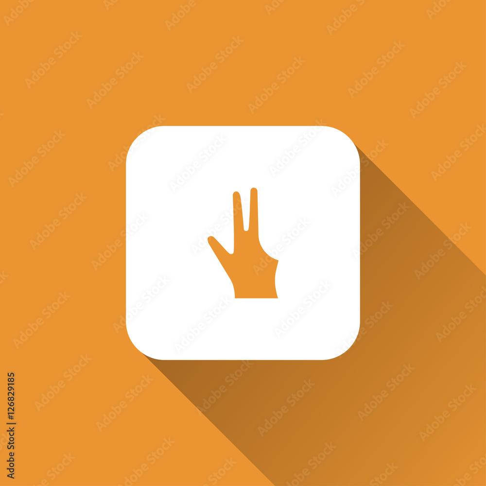 billiard glove icon. flat style billiard glove icon. flat style