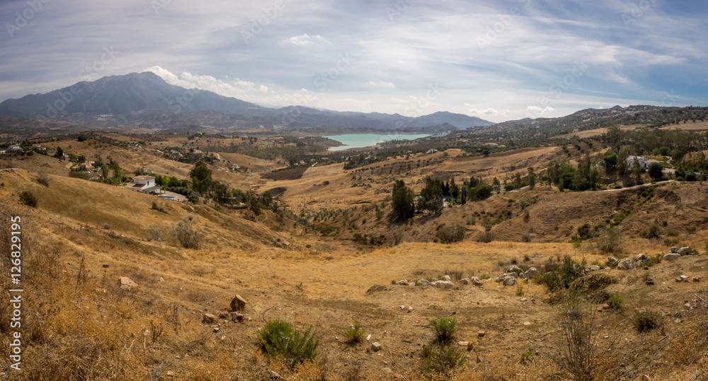 Beautiful lake at Alhama de Granada, Spain Beautiful lake at Alhama de Granada, Spain