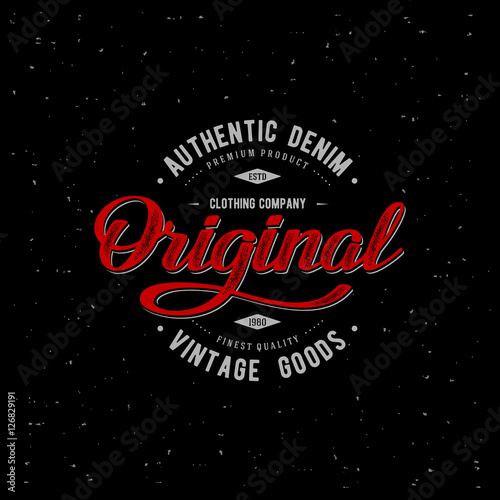 Original print black