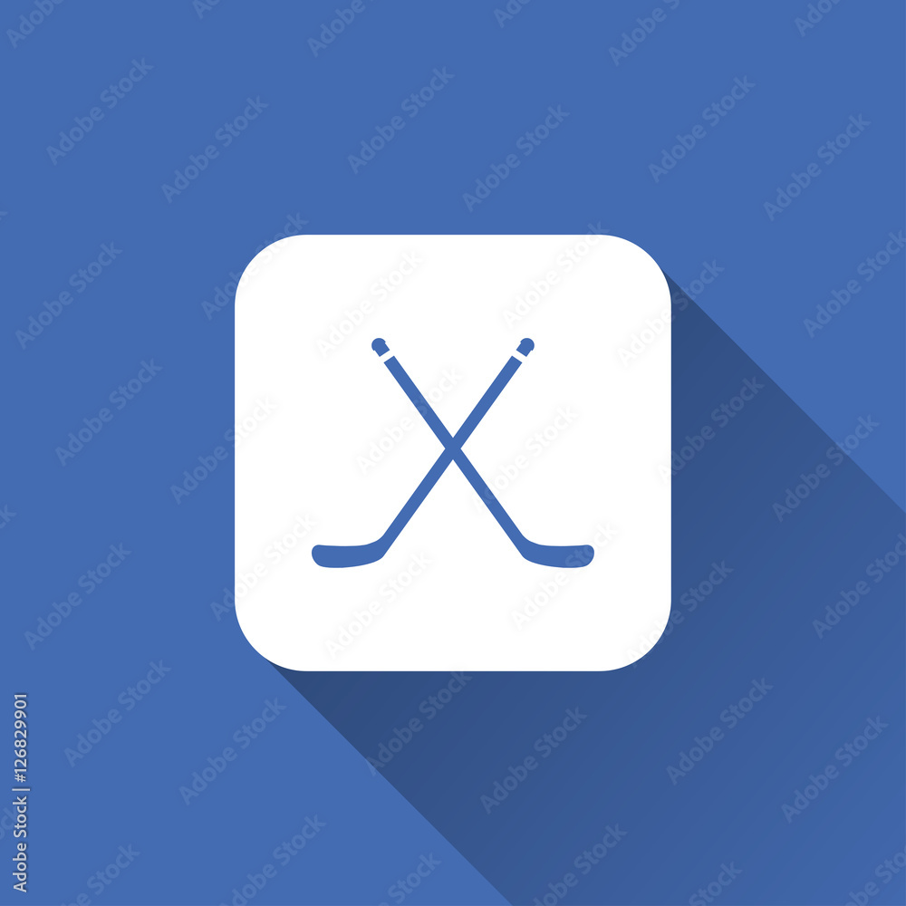 hockey stick icon. flat design hockey stick icon. flat design