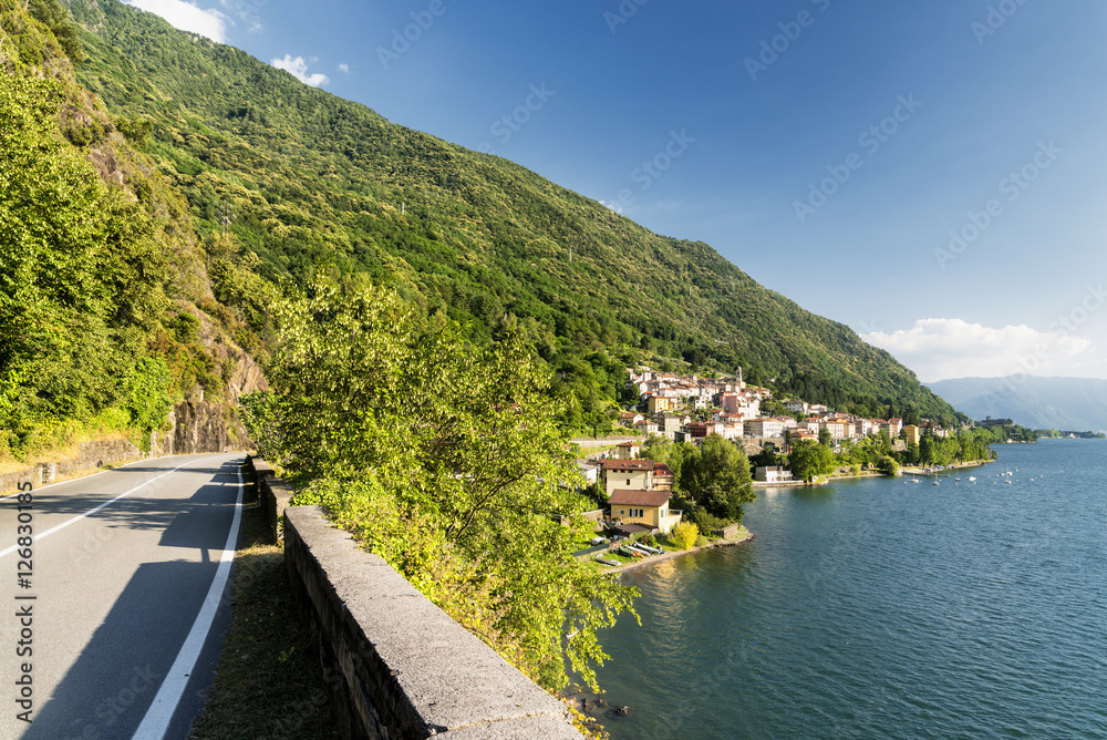 Fototapeta premium Dorio (Lecco) and the lake of Como