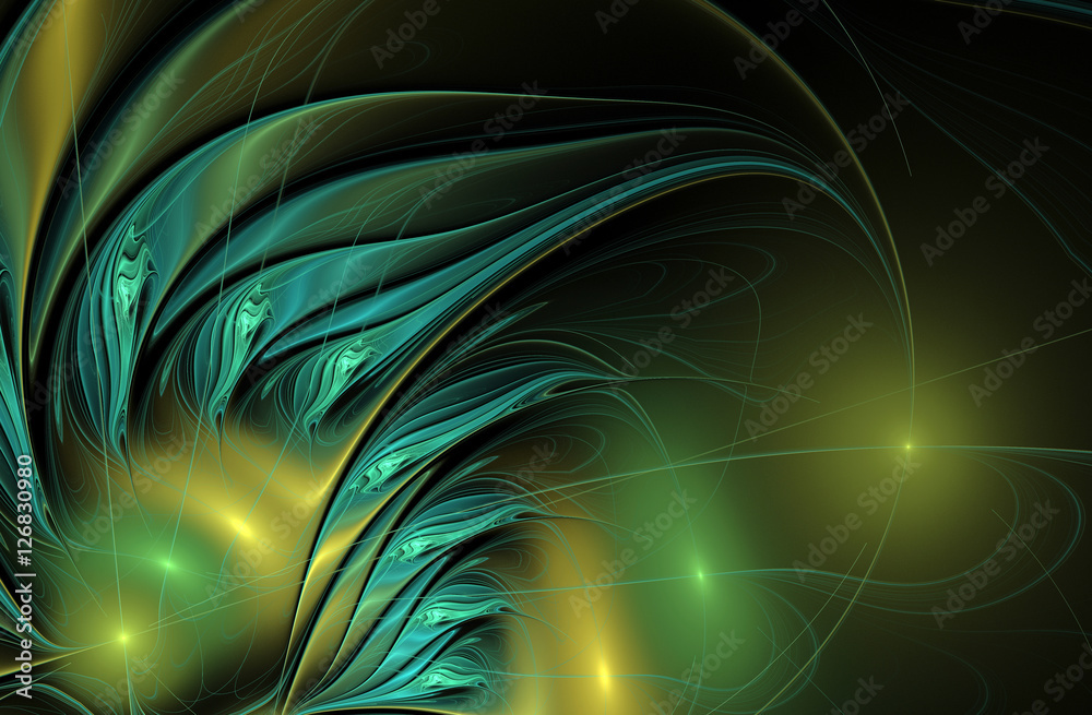 abstract fractal shape abstract fractal shape