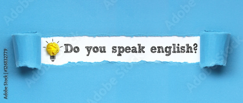Do you speak english? photo