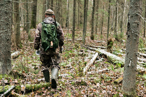 Male hunter forest