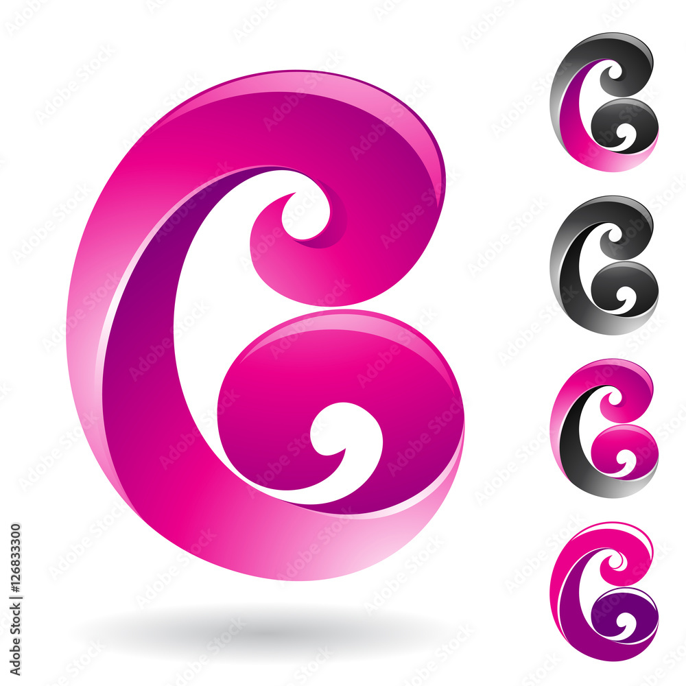 Abstract Symbol of Letter B