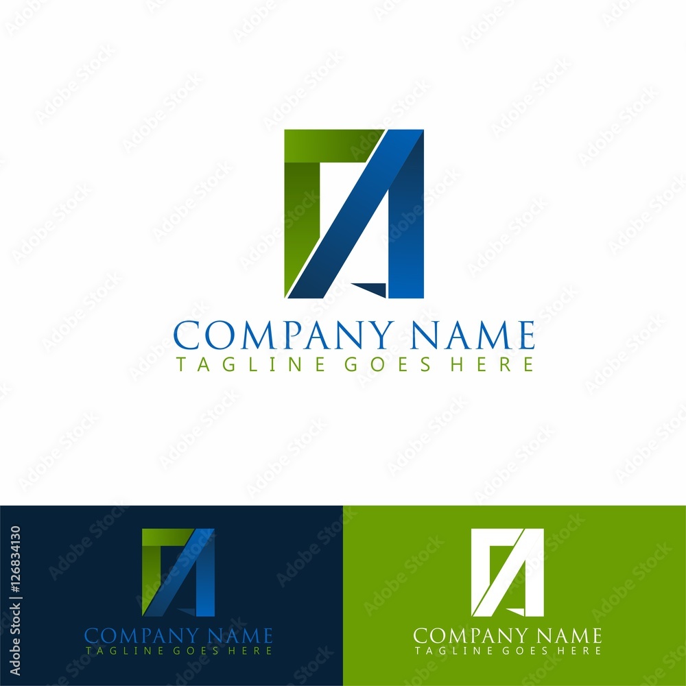 abstract business logo combination letter R and A abstract business logo combination letter R and A