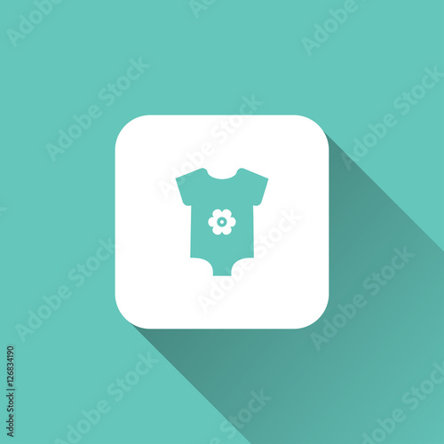 baby clothes icon. flat style