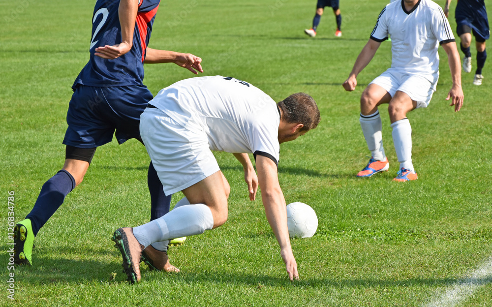 Fototapeta premium Soccer players in action