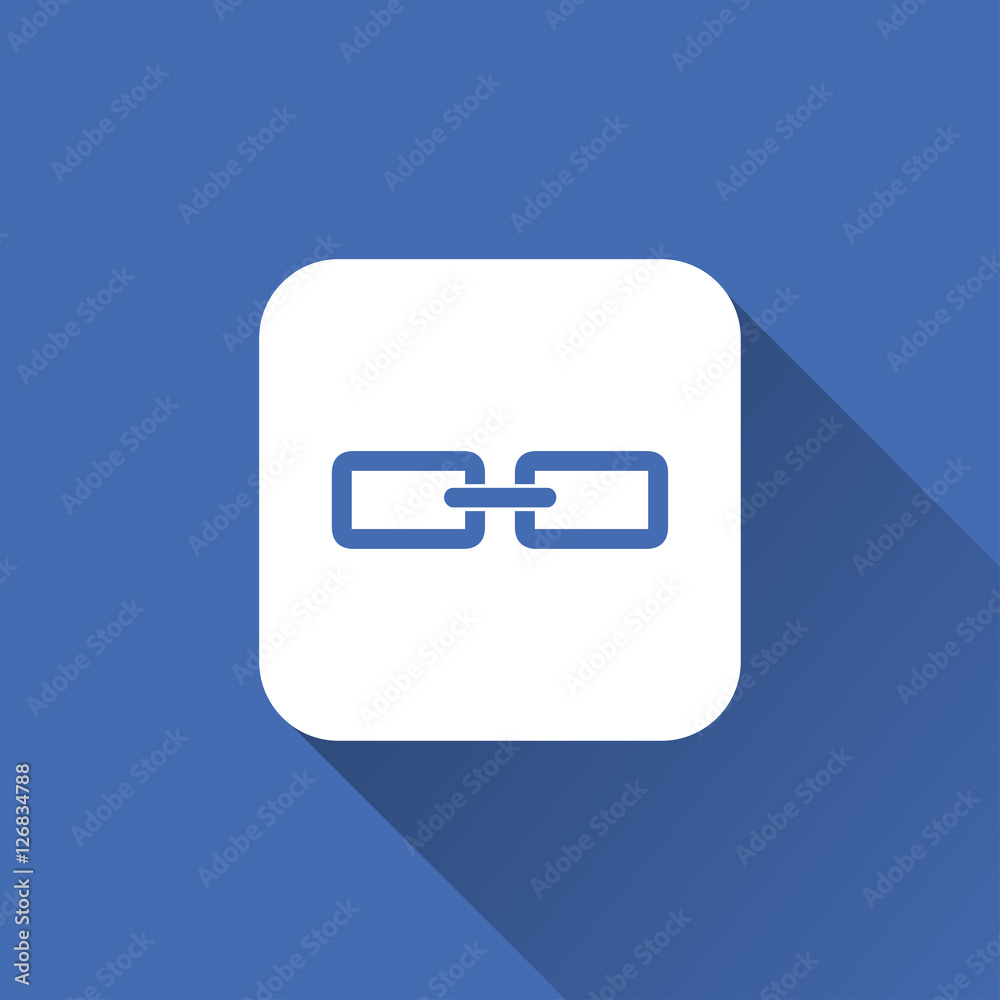 link icon. flat style link icon. flat style