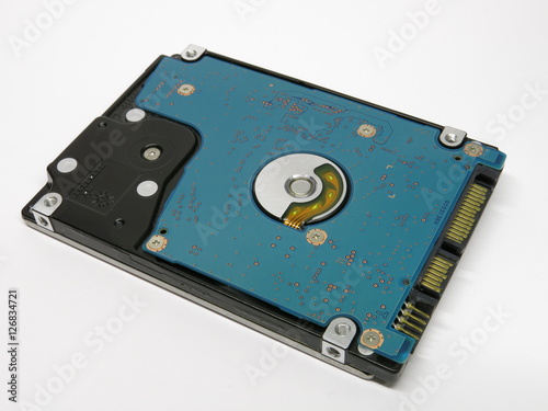 object isolated hard drive on a white background