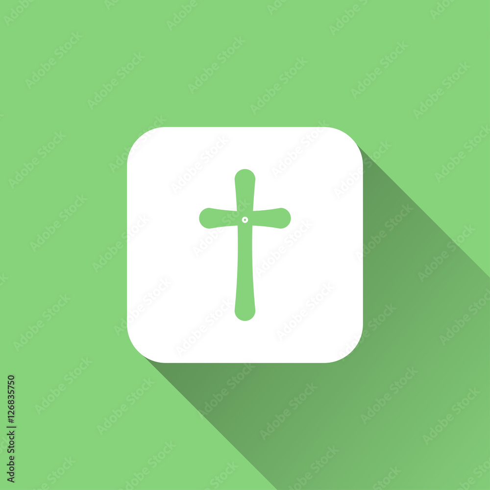 Obraz premium cross icon. flat style