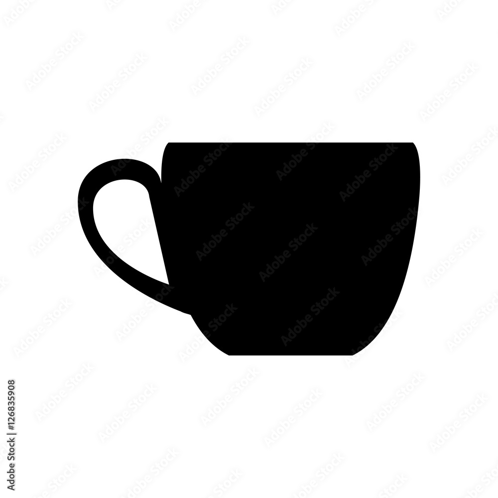 Coffee cup silhouette icon vector illustration graphic design Coffee cup silhouette icon vector illustration graphic design
