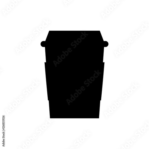Coffee organic drink icon vector illustration graphic design