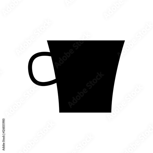Coffee cup silhouette icon vector illustration graphic design