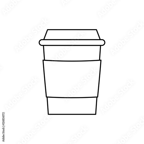 Coffee organic drink icon vector illustration graphic design