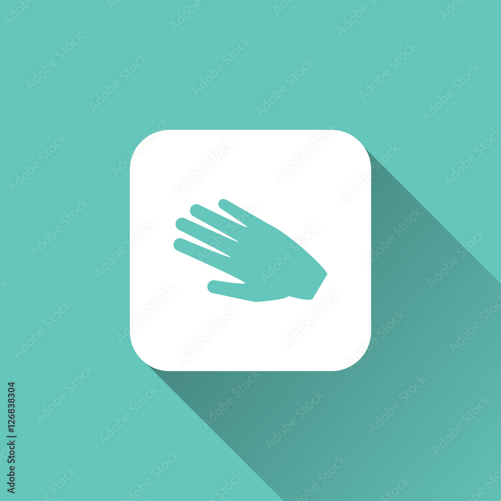 hand icon. flat style