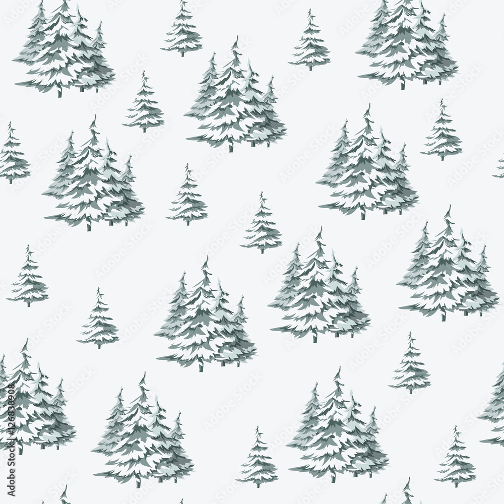 Seamless vintage Christmas pattern for gift wrap and fabric design
