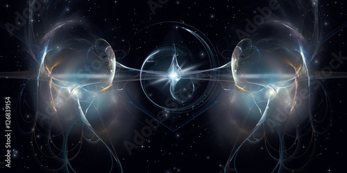 Big bang, 3D Illustration