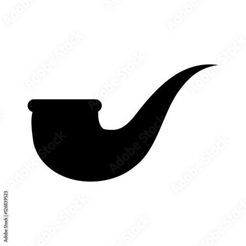 Tobacco smoking pipe icon vector illustration graphic design