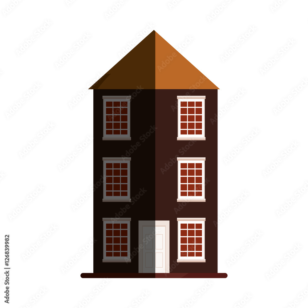 Antique building architecture icon vector illustration graphic design Antique building architecture icon vector illustration graphic design