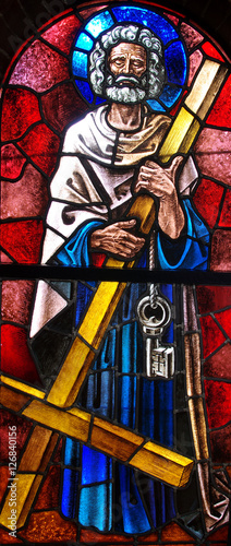 St. Peter in stained glass