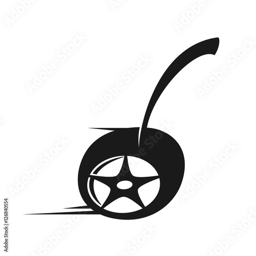 motor logo design, cherry motor logo design, automotive logo design photo