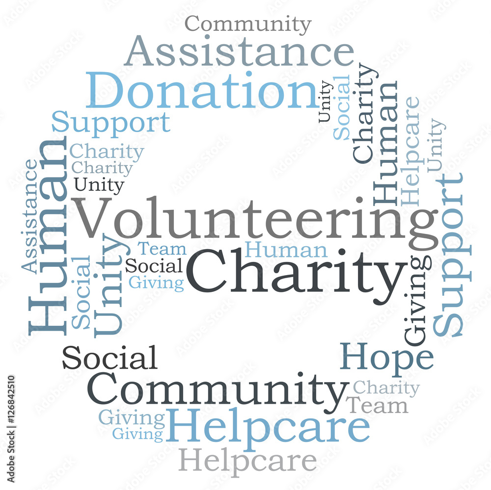 Charity word cloud