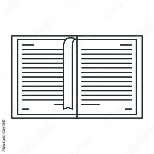Book object icon. Education literature read and library theme. Isolated design. Vector illustration © grgroup